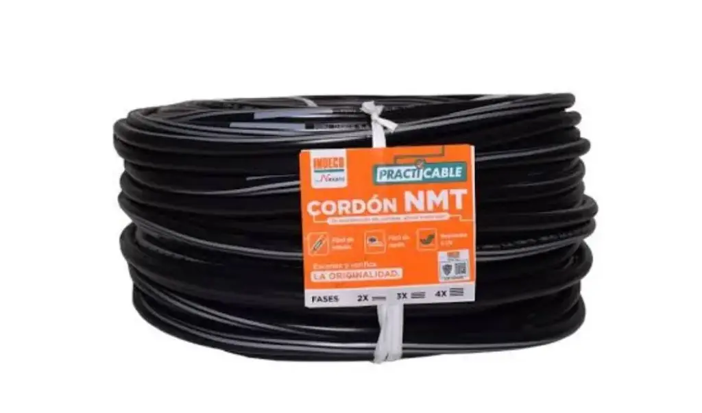 ROLLO DE CABLE VULCANIZADO NMT 2X10 AWG INDECO