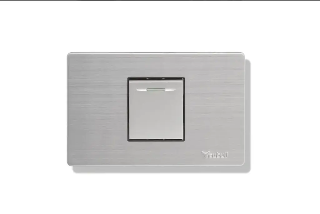 INTERRUPTOR SIMPLE ACERO EMPOTRABLE CUBULL