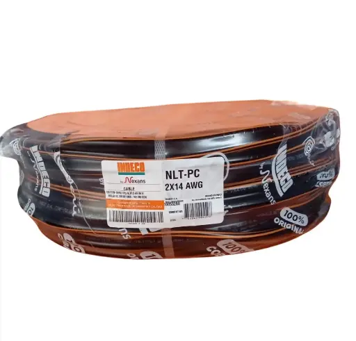 ROLLO DE CABLE VULCANIZADO NLT 2X14 AWG INDECO 