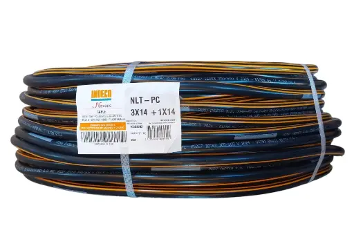 ROLLO DE CABLE VULCANIZADO NLT 4X14 AWG INDECO