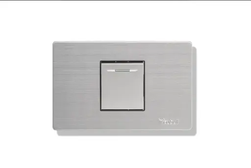 CONMUTADOR SIMPLE ACERO EMPOTRADO CUBULL