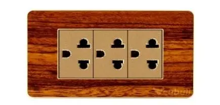 TOMACORRIENTE TRIPLE M L/T MADERA EMPOTRADO CUBULL