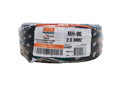 ROLLO DE CABLE NH-90 2.5 MM2 INDECO